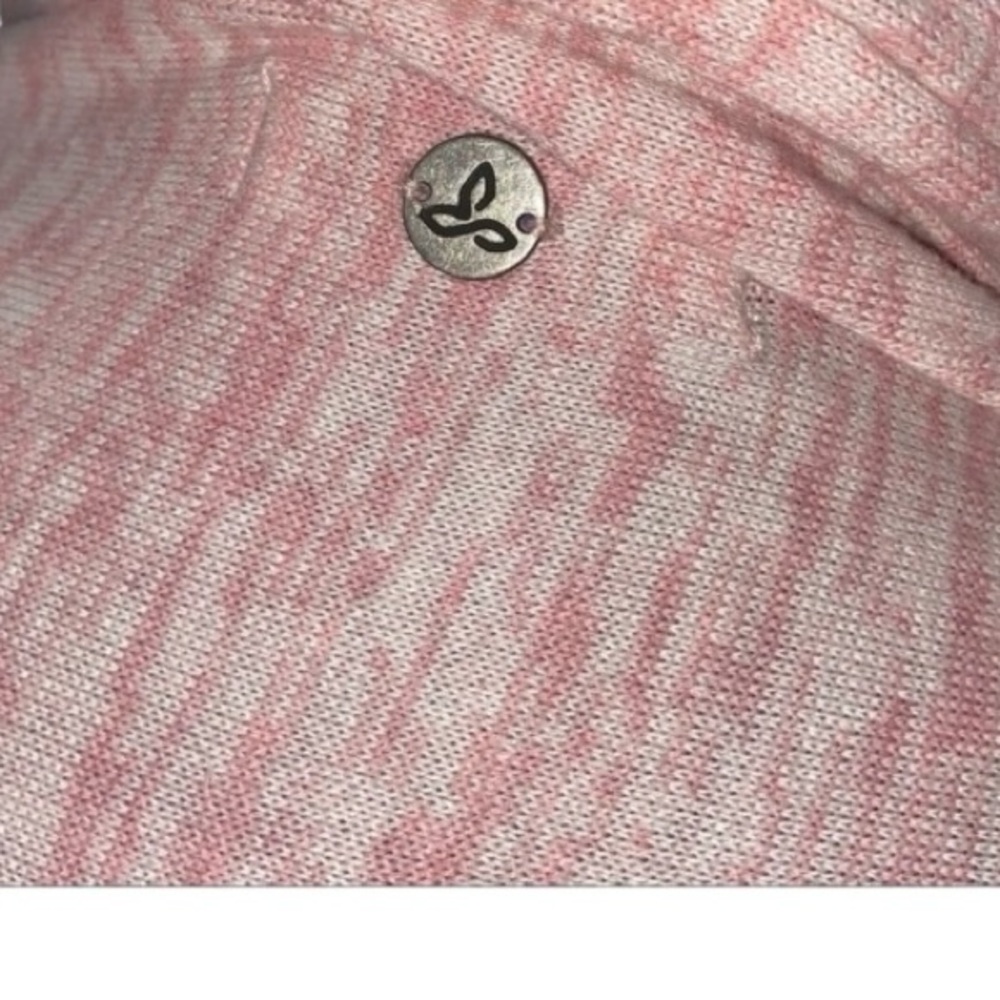 Prana Pink Bubblegum Blush Loveland Wrap Cardigan Sweater Size Smallll - Picture 4 of 11